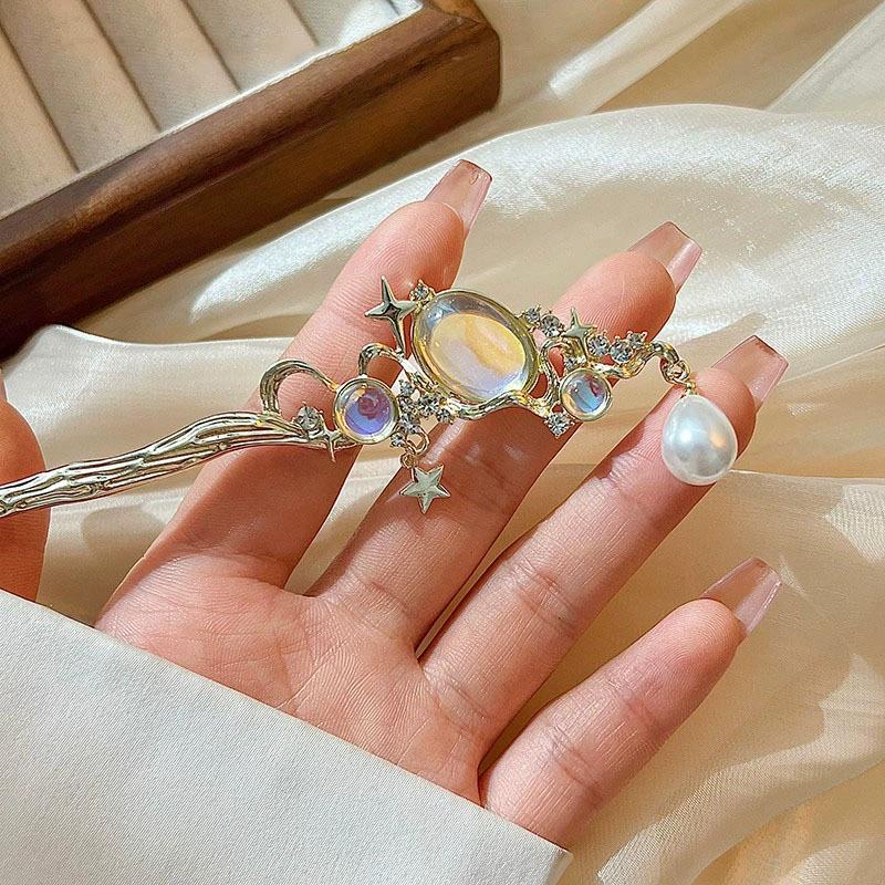 Шпилька для волос с лунным кам – обзор и цена Women Knight Accessories