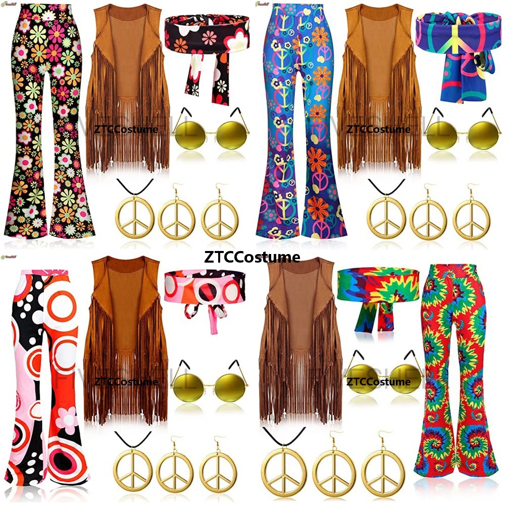 Костюм в стиле хиппи для женщи – обзор и цена Women'S Accessories In The 60S