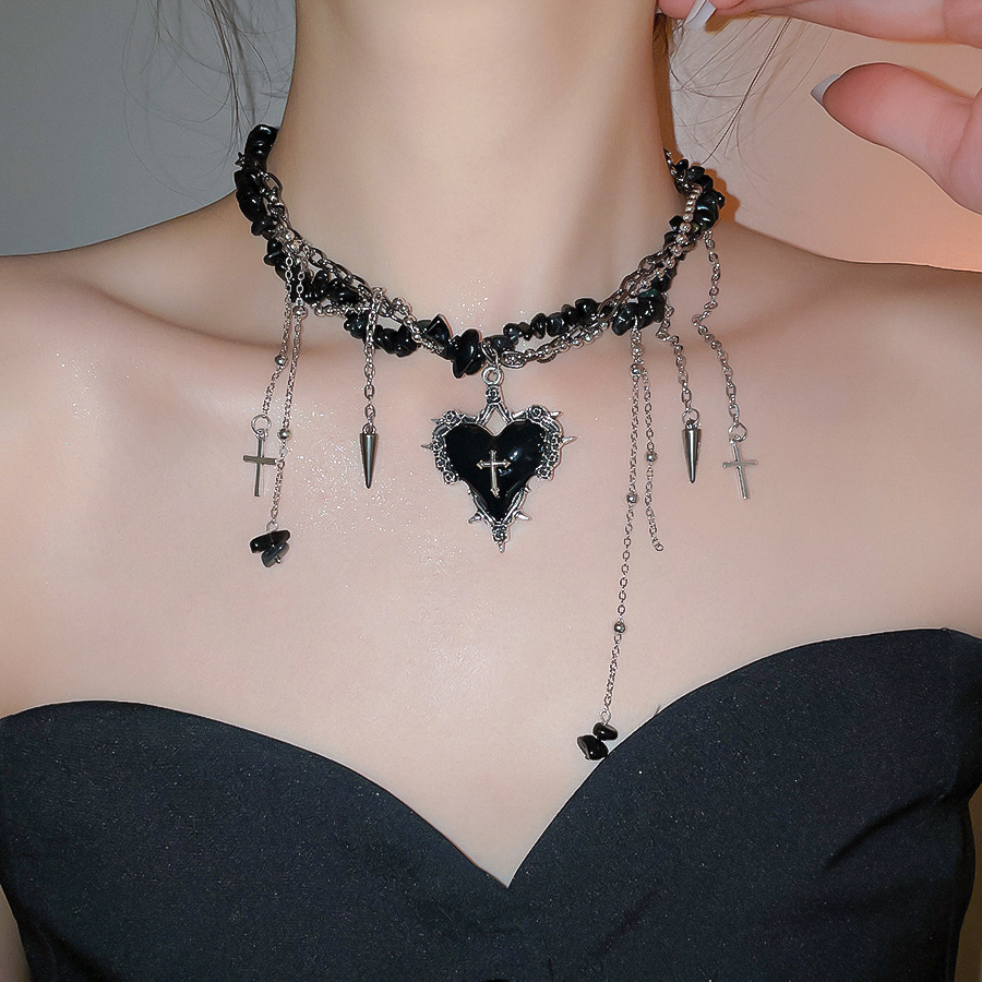 Гот Винтаж Y2K темно-красное с – обзор и цена Women'S Emo Accessories